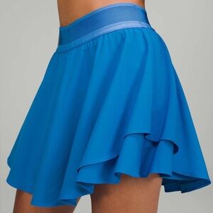 Lululemon Court Rival High-Rise Skirt *Long Poolside Blue Size 6 Tennis Golf